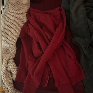 red lululemon jacket